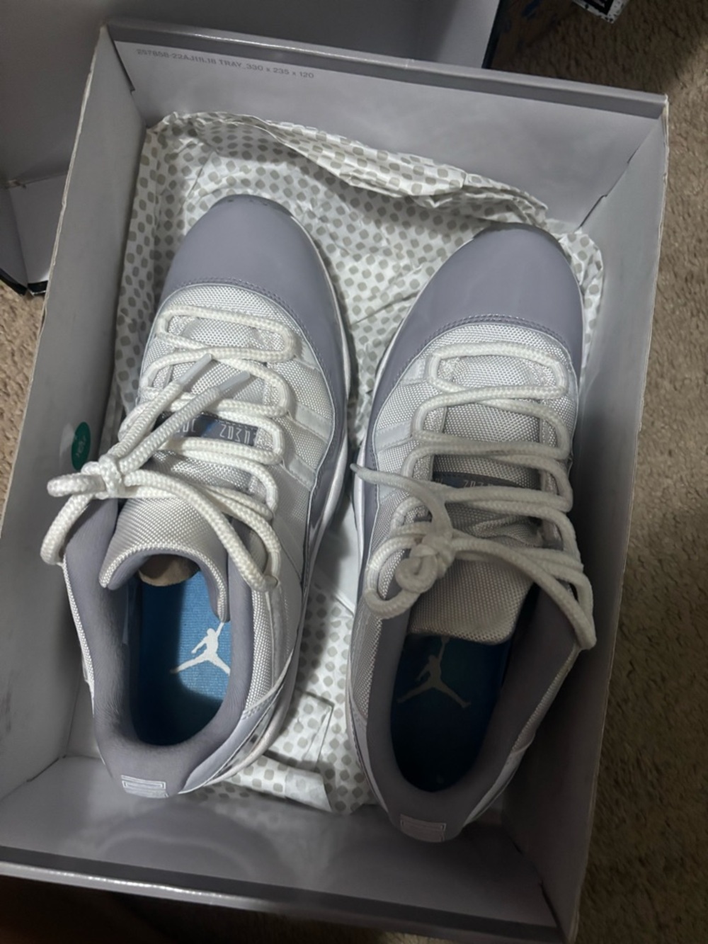 Men’s White and Gray Low-Top Athletic Sneakers